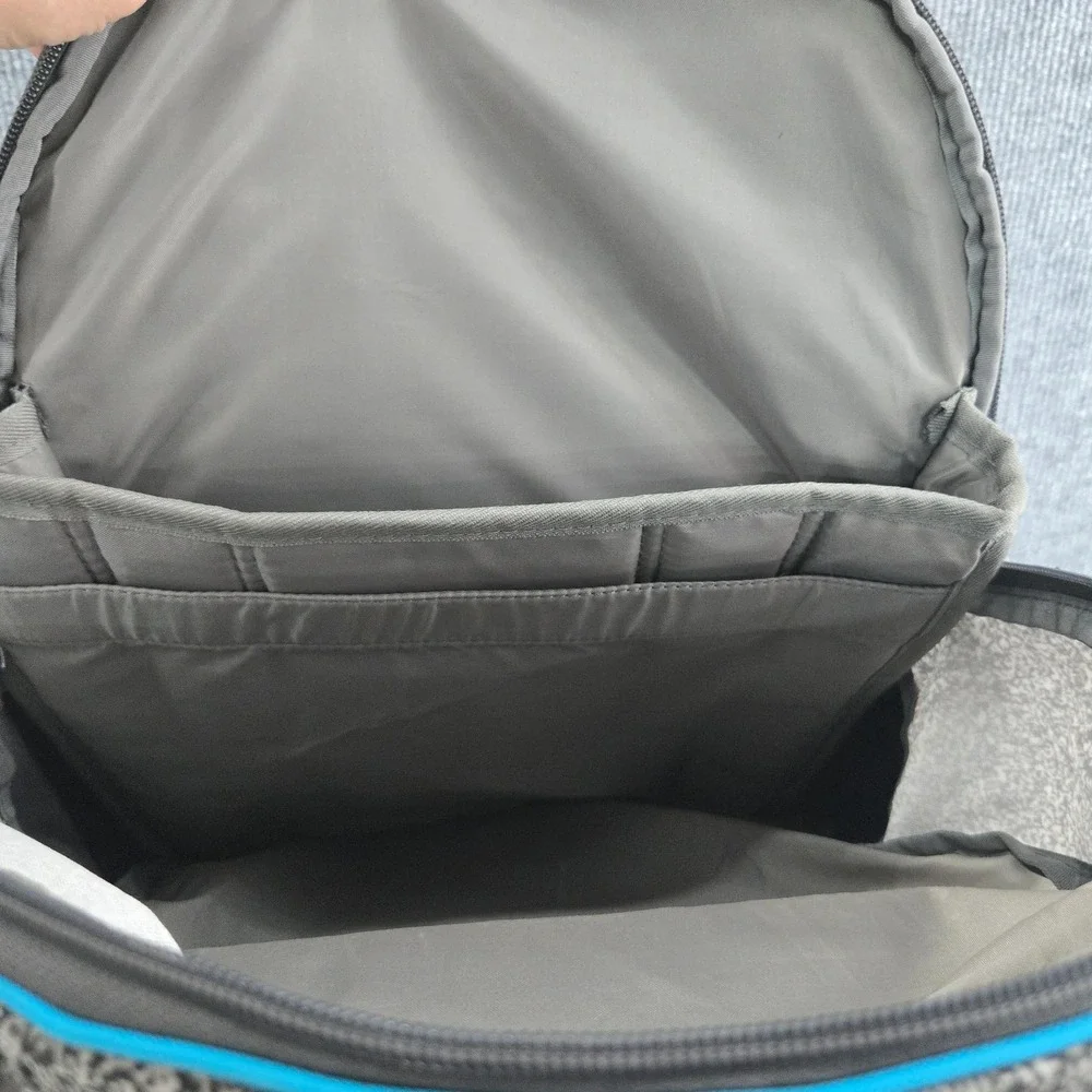 High Sierra Backpack Gray Blue Mesh Laptop School Bag